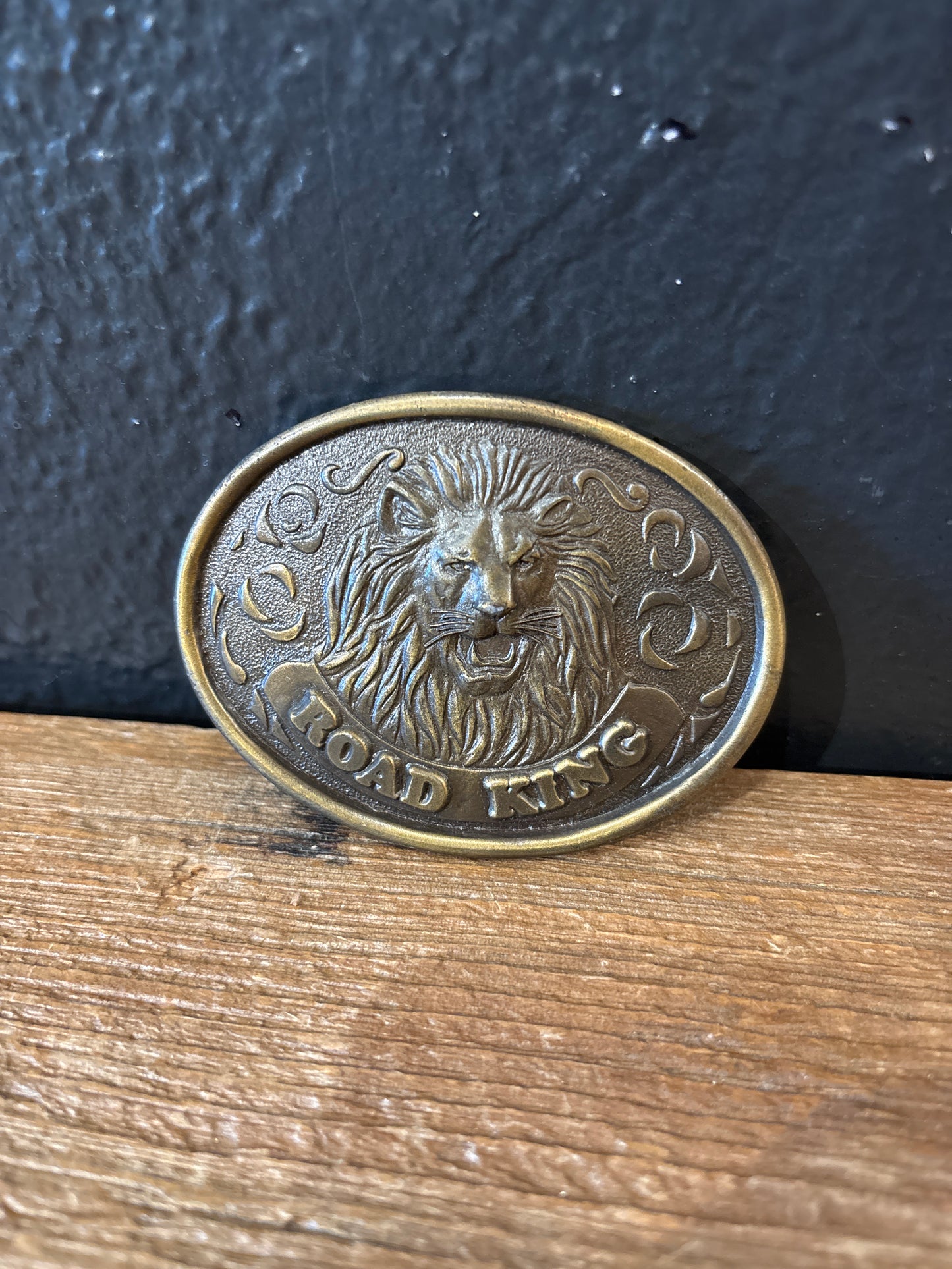 Union 76 Road King Brass Belt Buckle