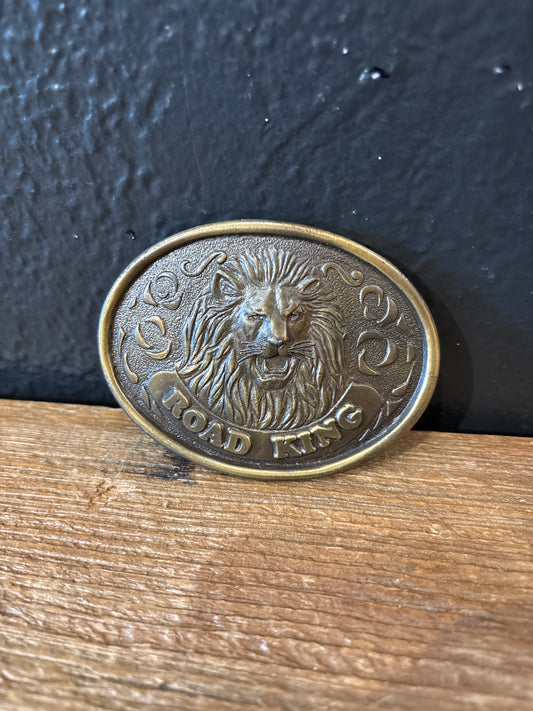 Union 76 Road King Brass Belt Buckle