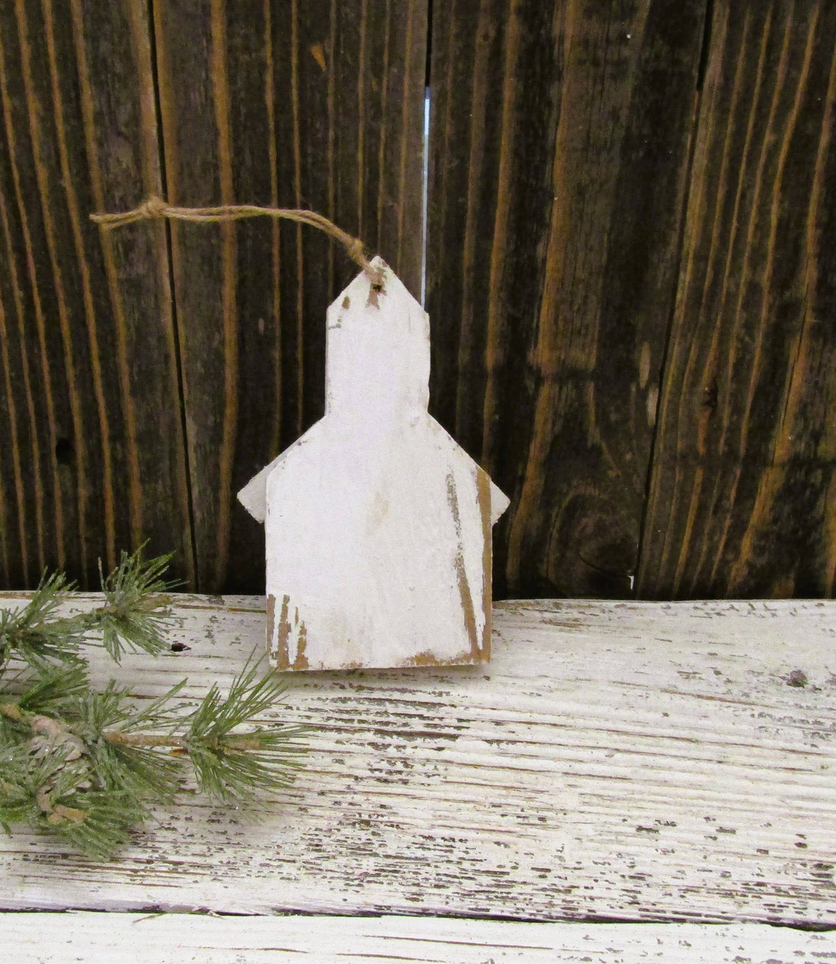 Wood Church Ornament