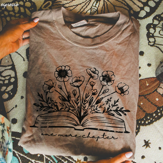 One More Chapter Floral Book Tee