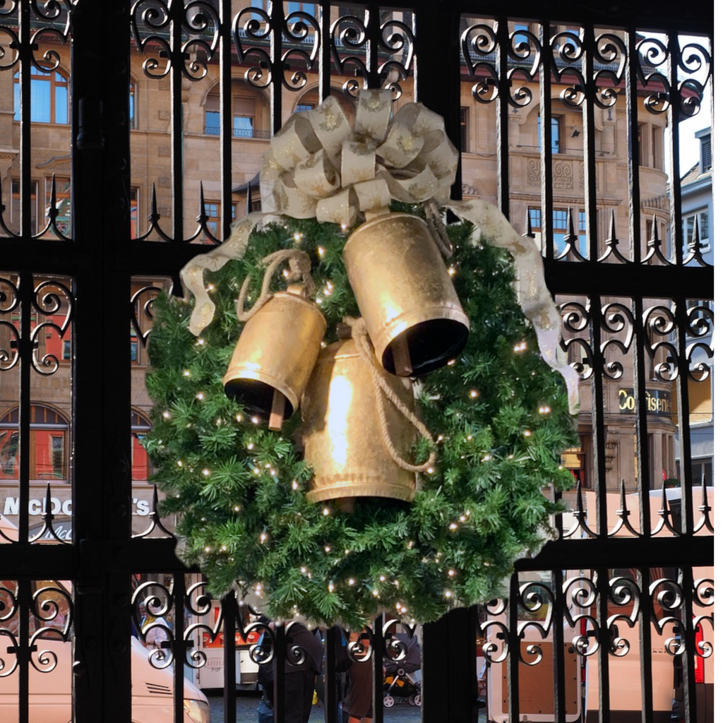 Gold Metal Christmas Cathedral Bell