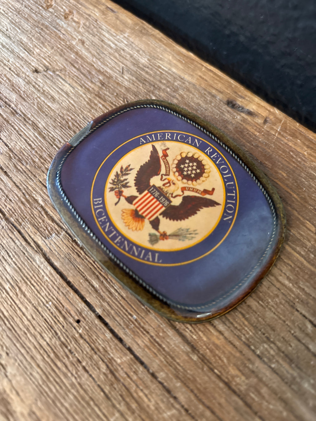 American Revolution Bicentennial Belt Buckle