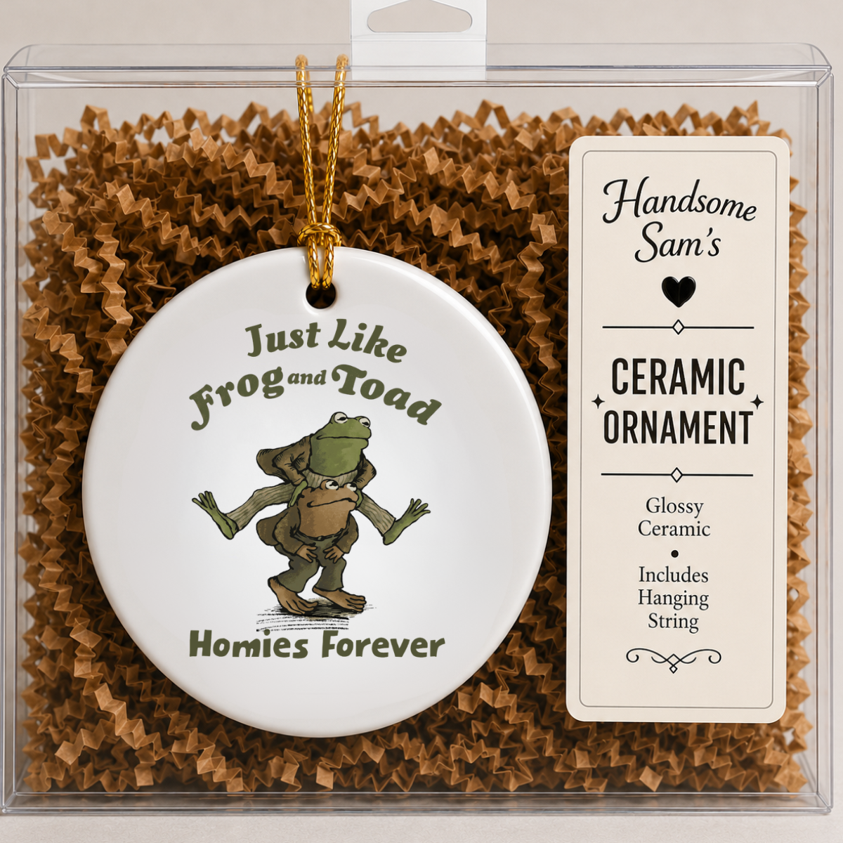 Like Frog & Toad Homies 4Ever Ornament