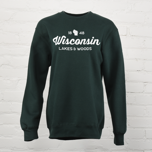 Wisconsin Lakes and Woods Crewneck