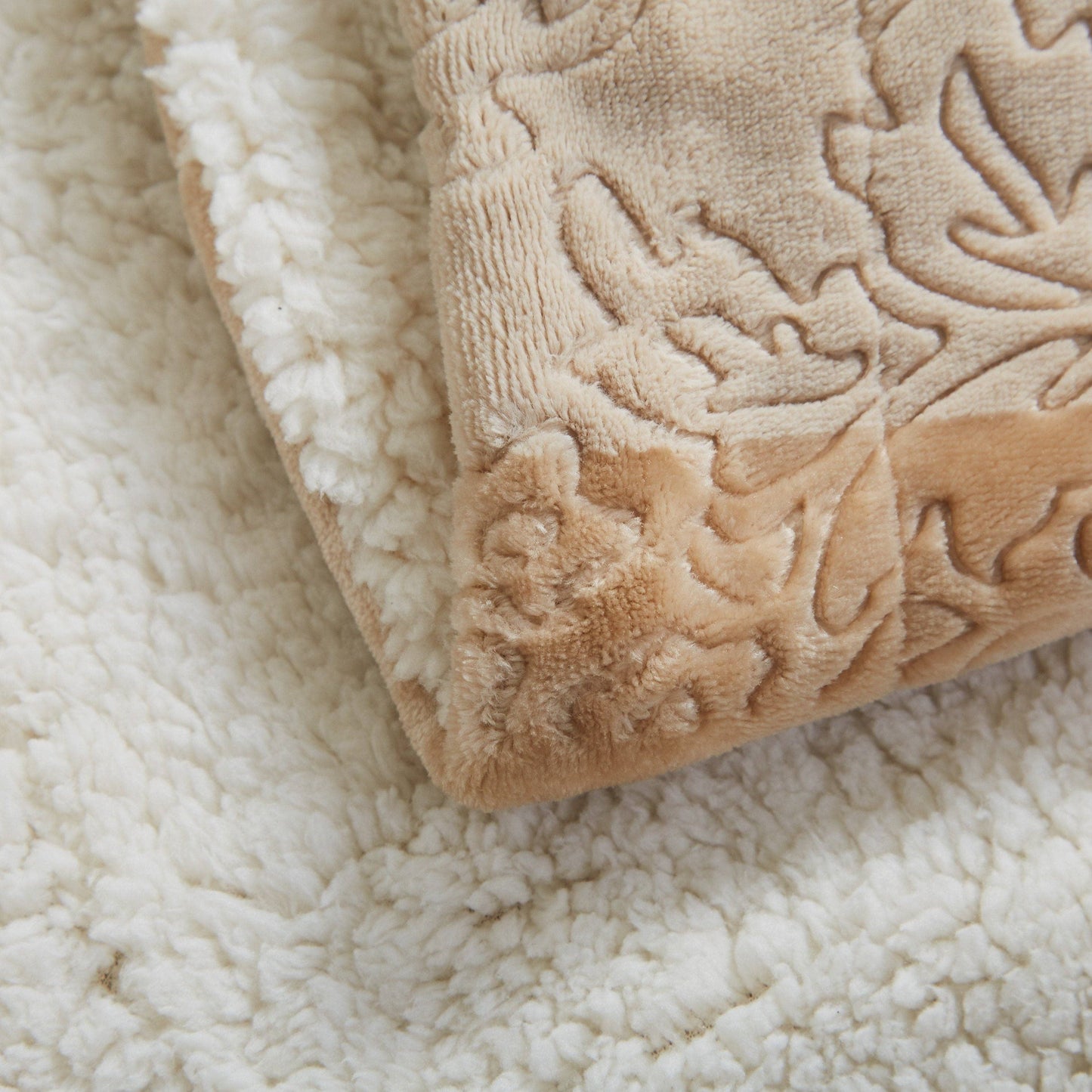 Champagne & Beige Sherpa Blanket