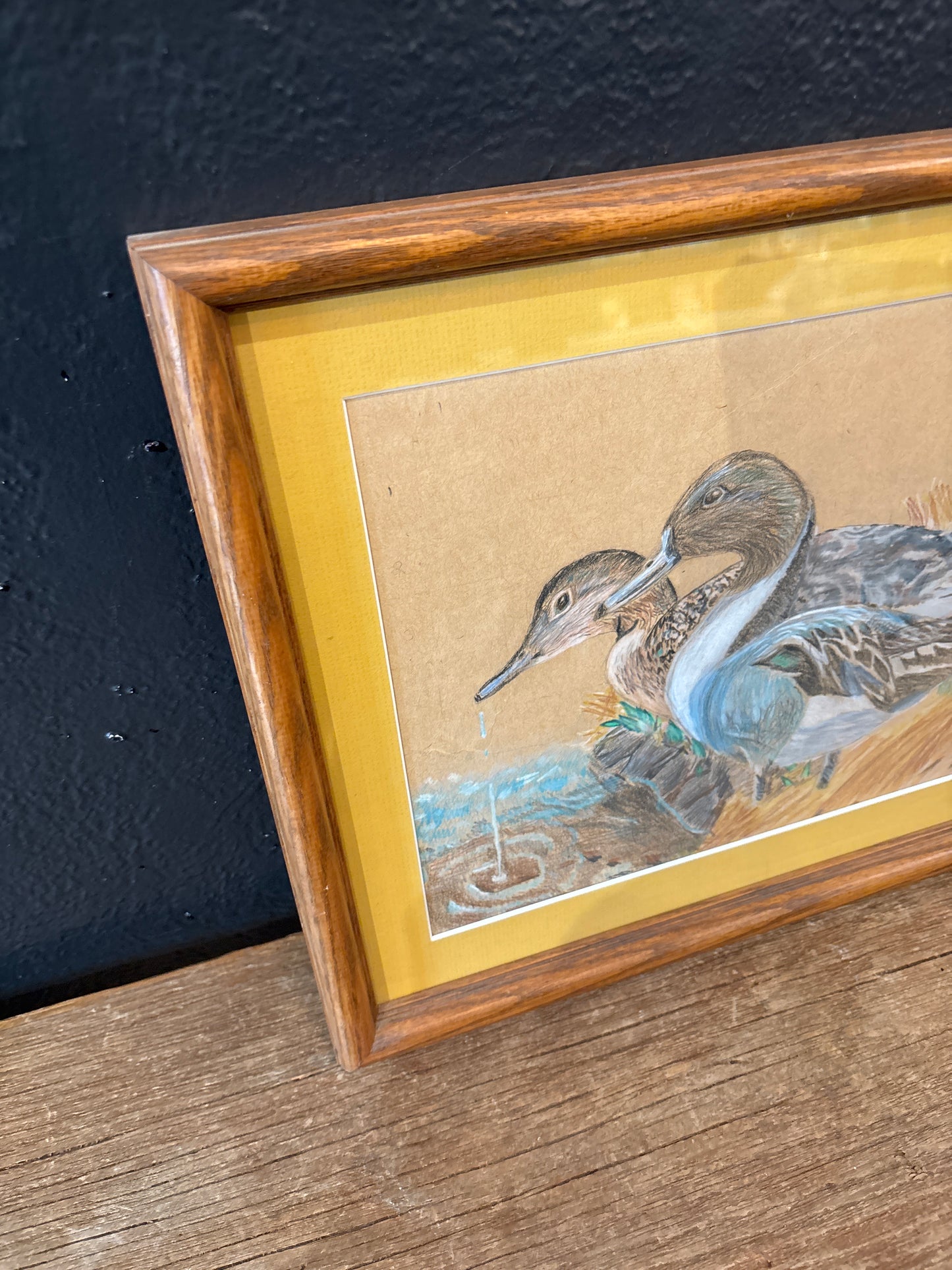 Signed Sketch of Ducks | Framed