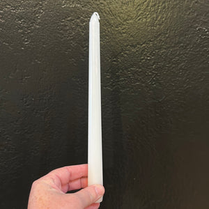 White Dripless Taper Candle
