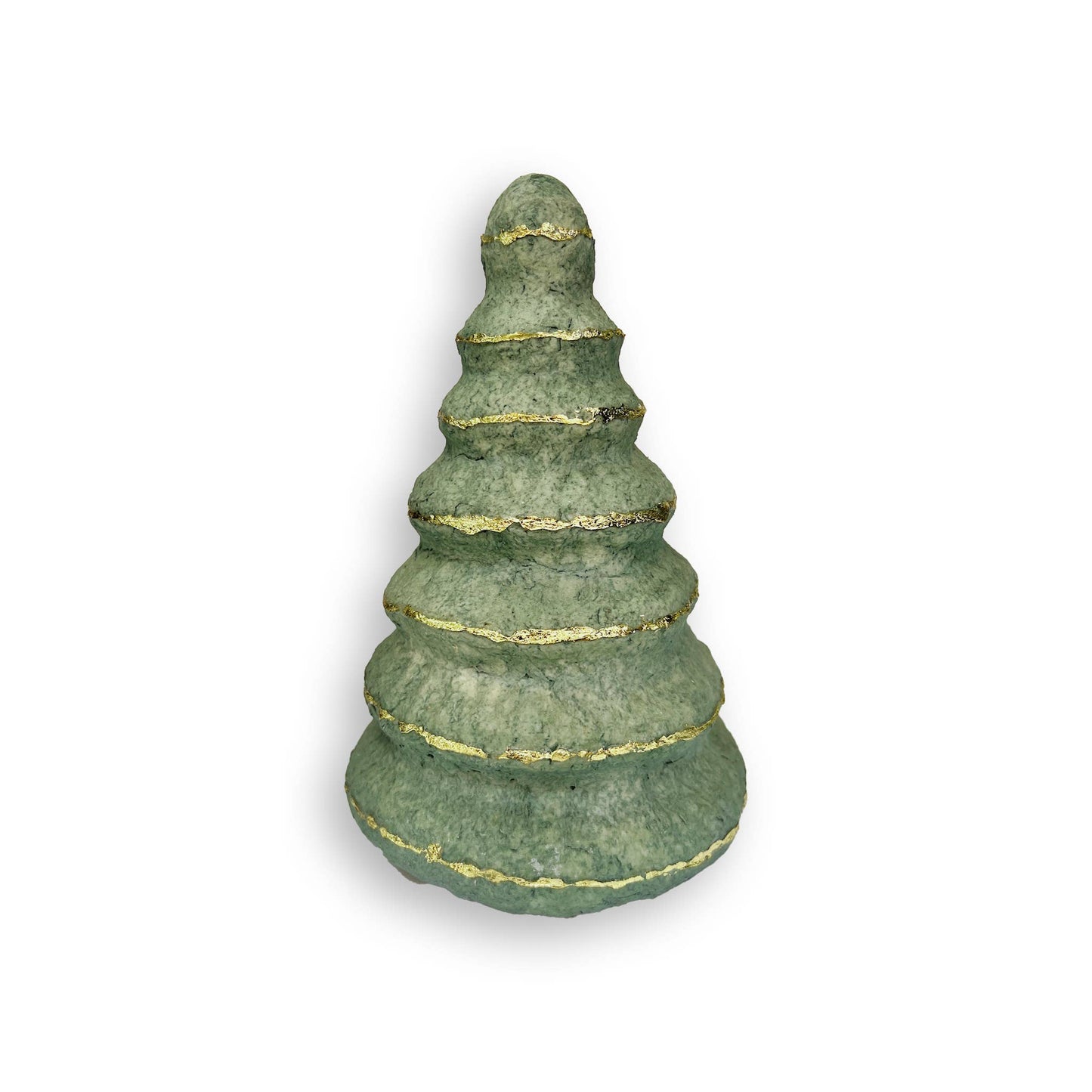 Green Paper Mache Trees