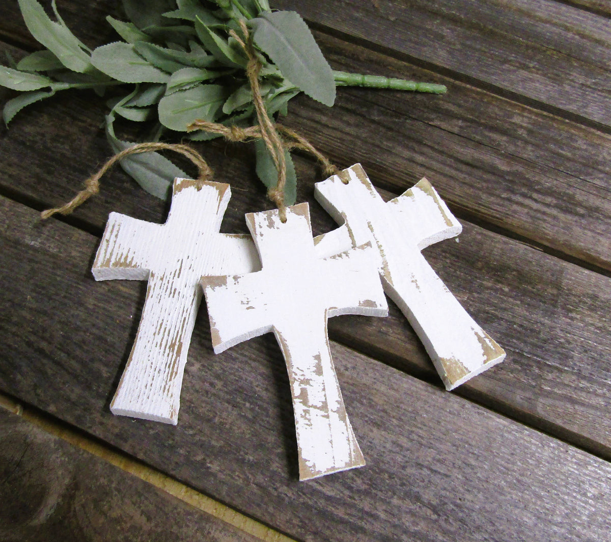 Wood Cross Ornament