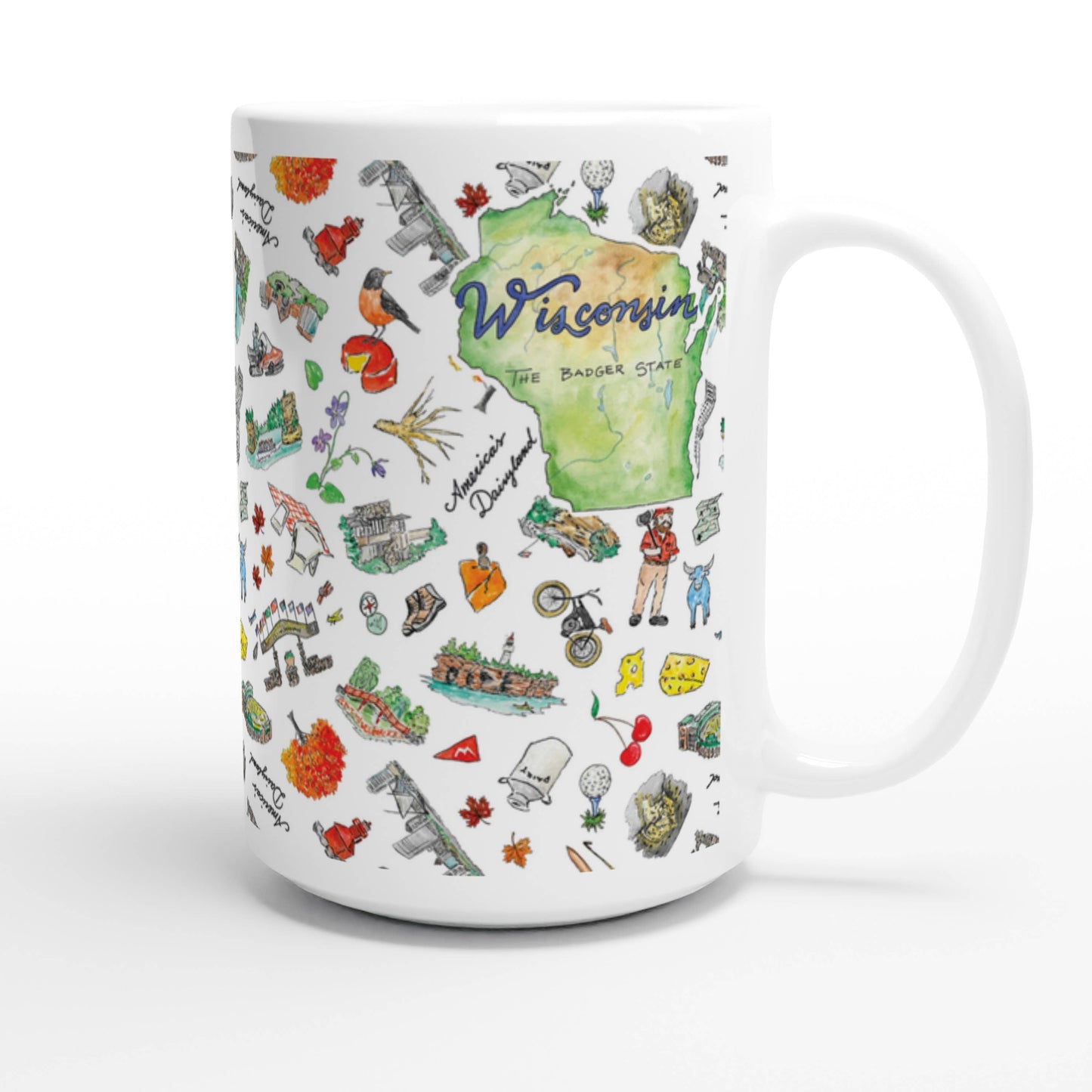 Wisconsin Badger State Mug