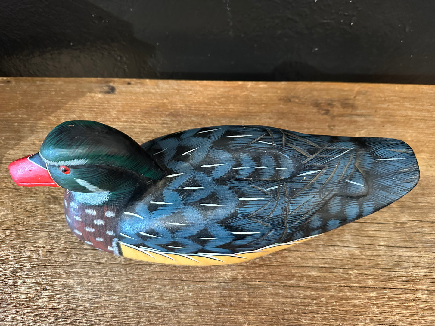 Hand Painted Drake Duck