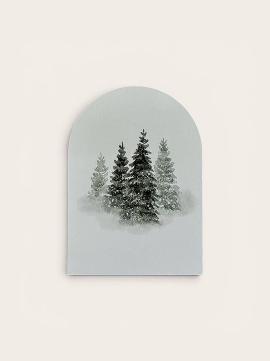 Winter Tree Watercolor Arch