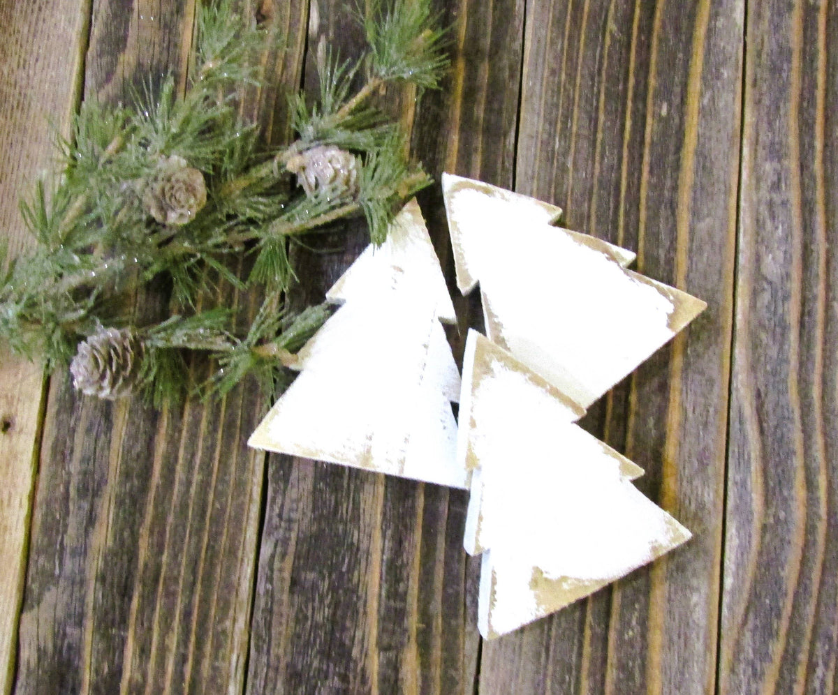 Wood Christmas Tree Bowl Filler