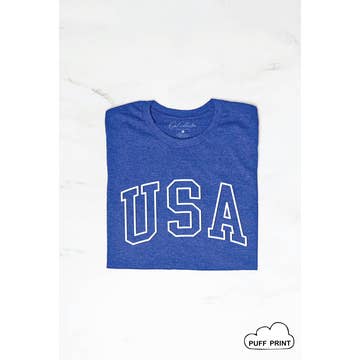 USA Puff Print T-shirt
