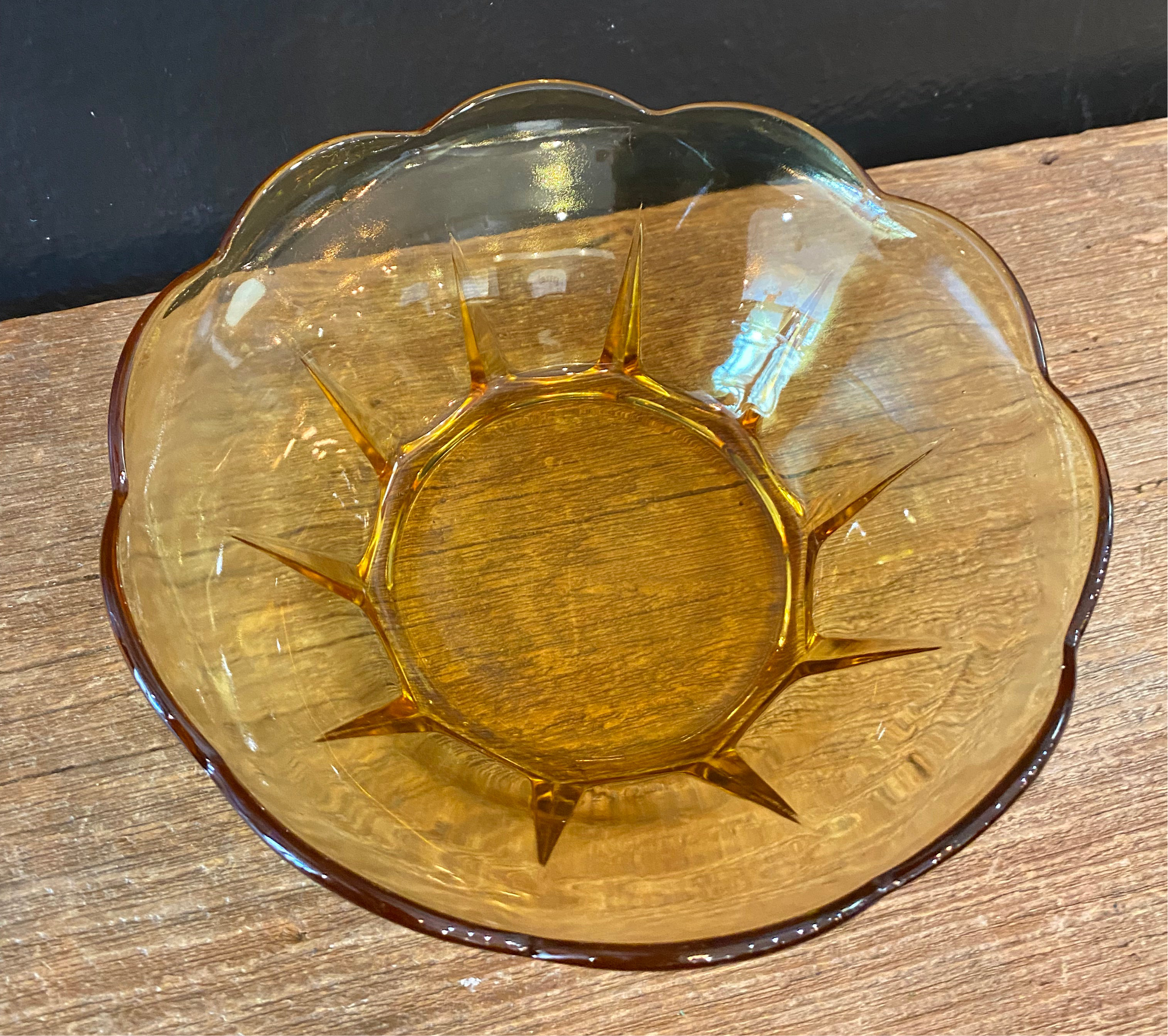 Amber Serving Bowl