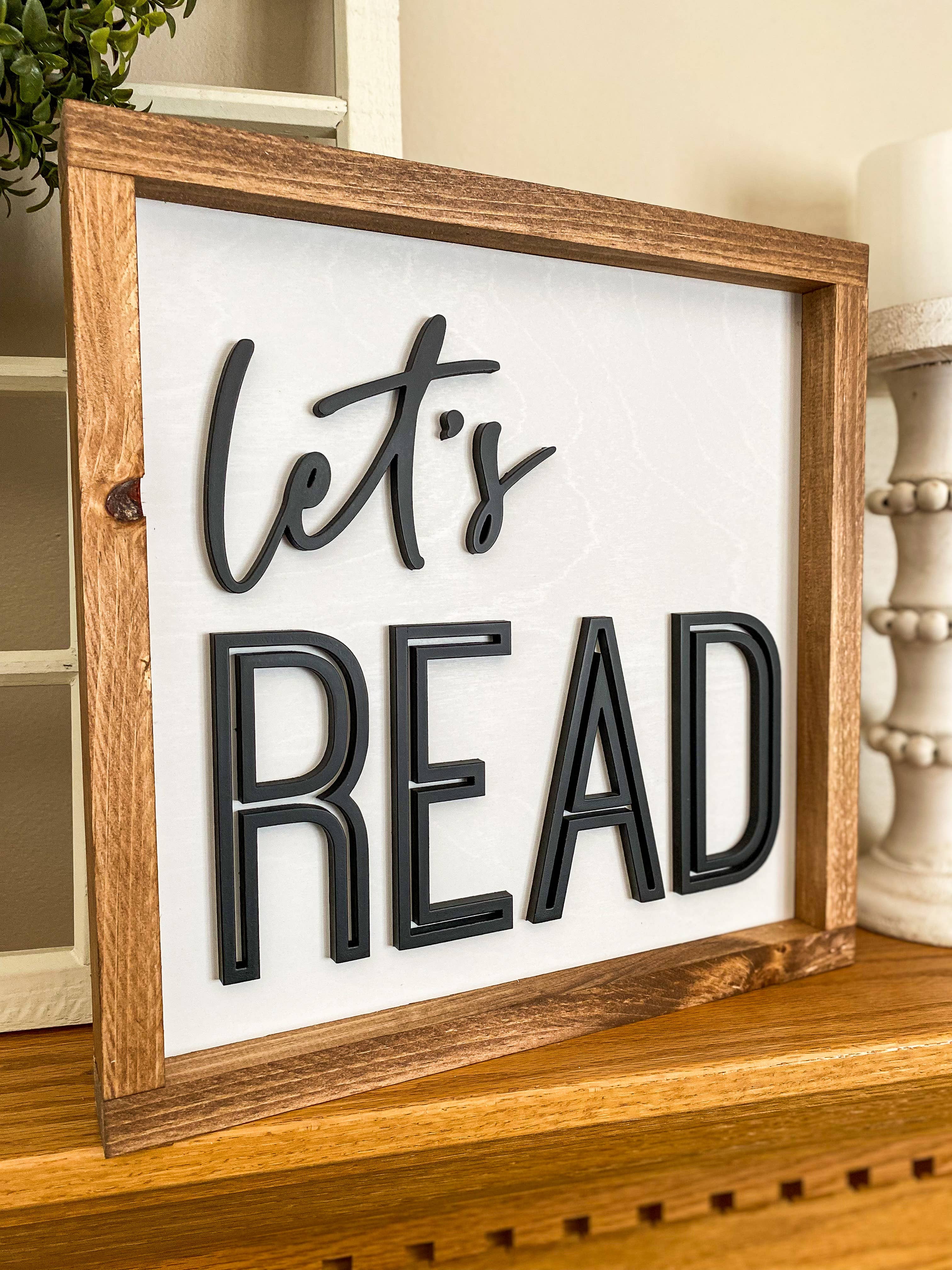 Let's Read Sign – Hart Mercantile