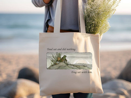 Frog and Toad Canvas Tote Bag
