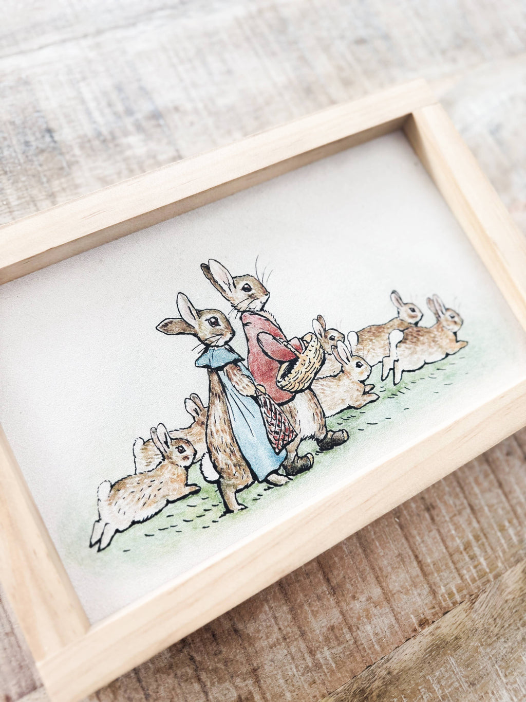 Bunnies Vintage Inspired Sign