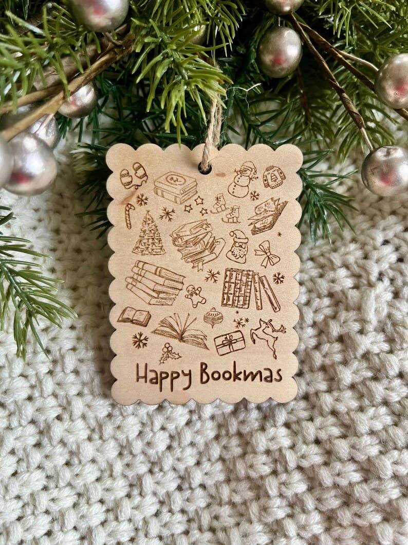Happy Bookmas Christmas Ornament