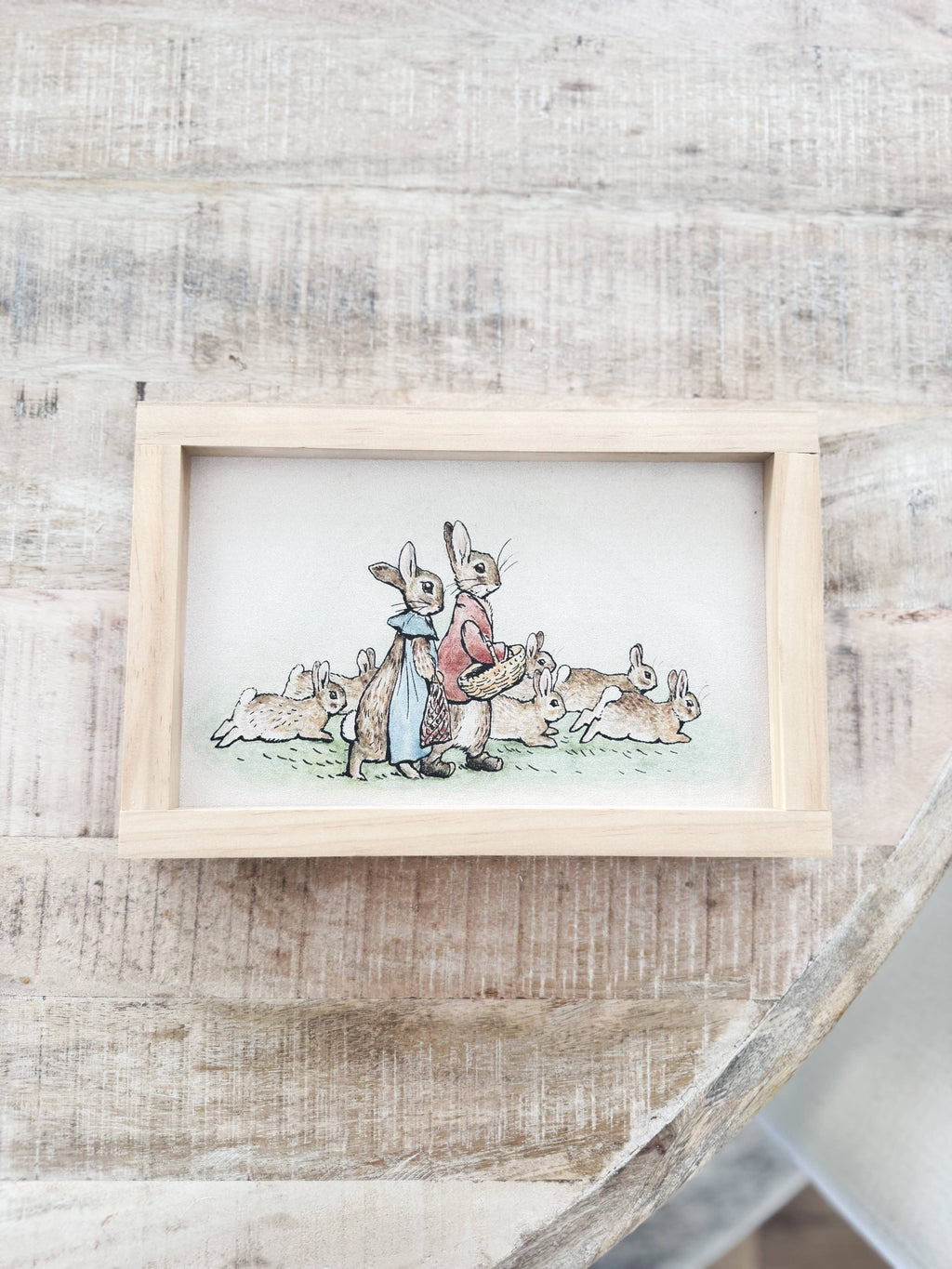 Bunnies Vintage Inspired Sign