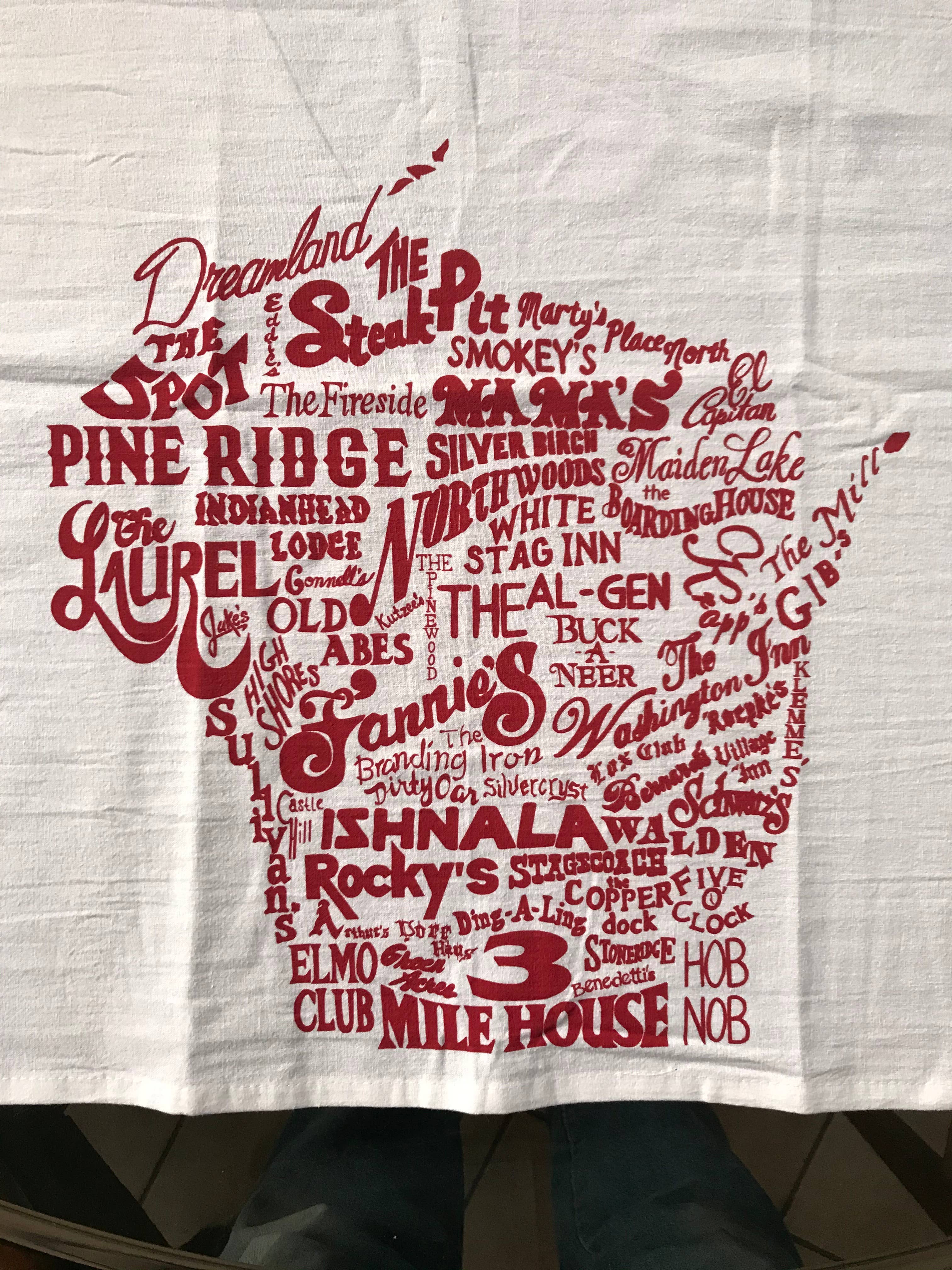 Wisconsin Supper Club Tea Towel