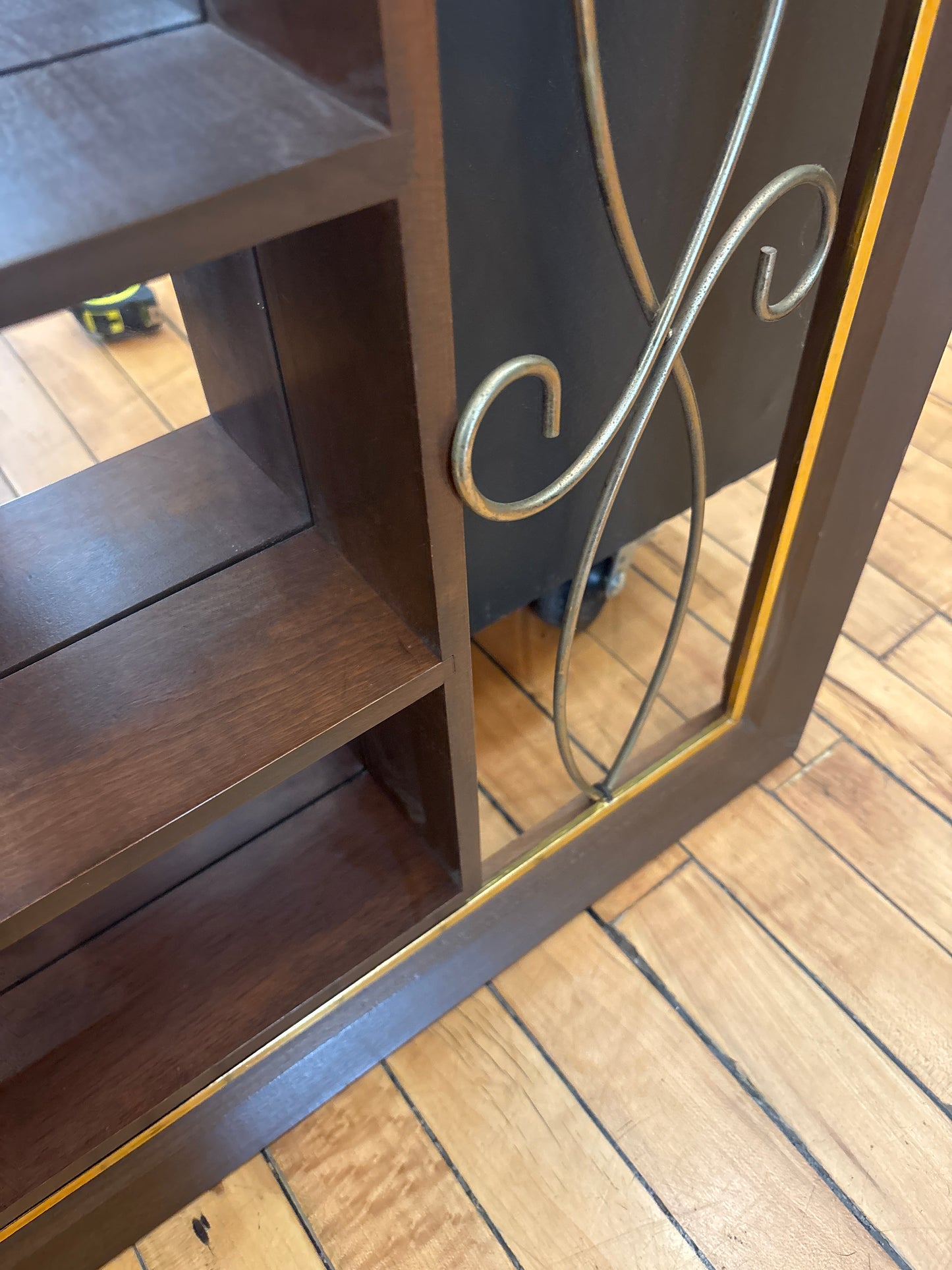 Midcentury Mirror with Shelves