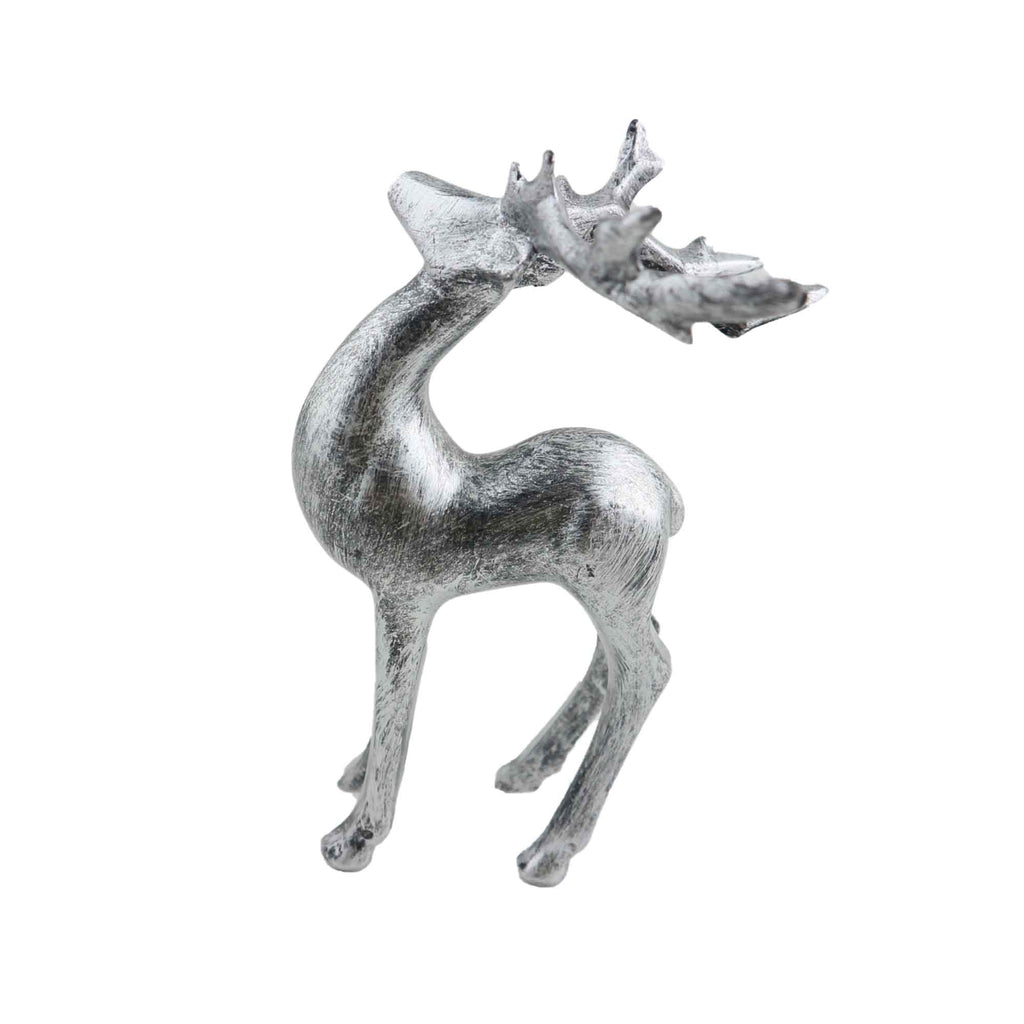 Silver Reindeer Ornament