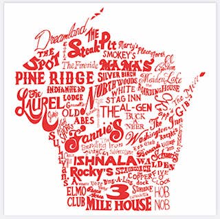 Wisconsin Supper Clubs Postcard