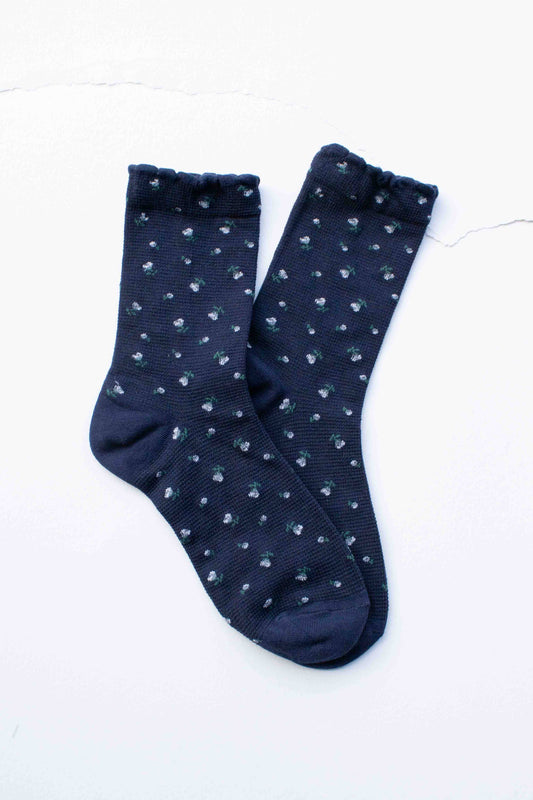 Mini Floral Crew Socks