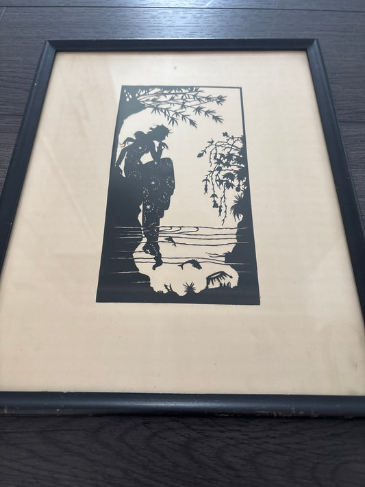 Vintage German Hand-Cut Paper Art