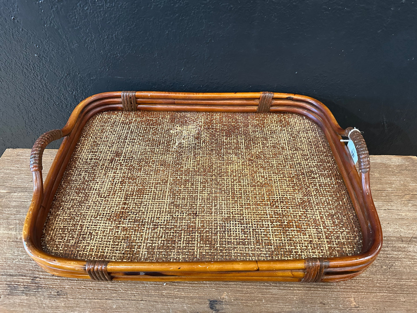 Wicker Serving Tray With Handles