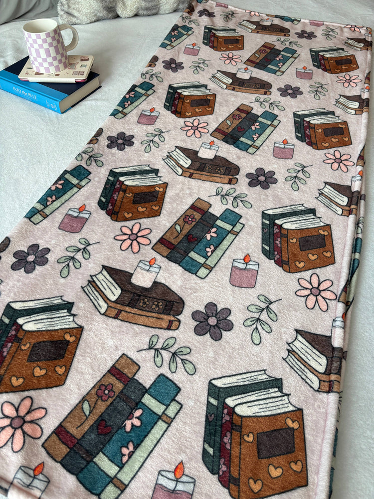 Cozy Book Throw Blanket