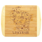 A Slice of Life Wisconsin Cutting & Charcuterie Board