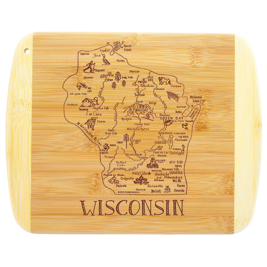 A Slice of Life Wisconsin Cutting & Charcuterie Board