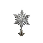 Mercury Silver Snowflake Tree Topper