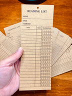 Book Reading Log Bookmark