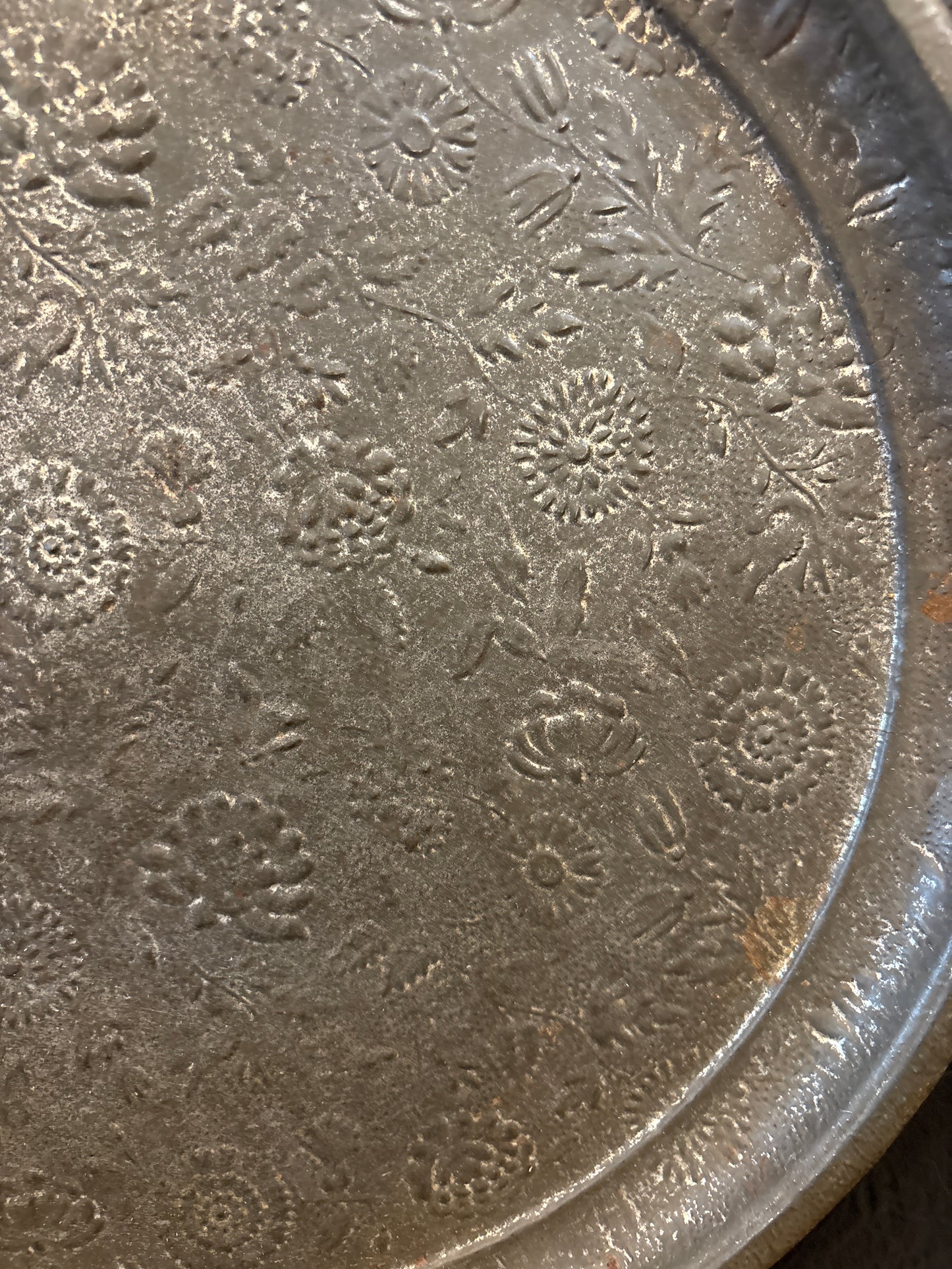 Vintage Flower Tin Tray
