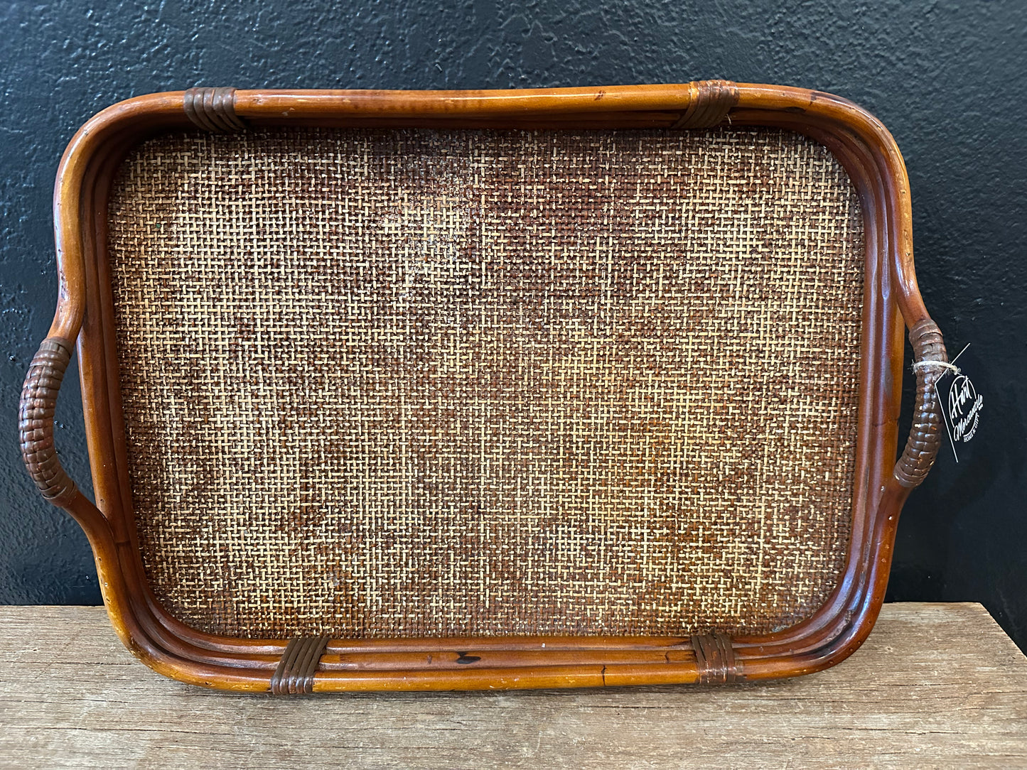 Wicker Serving Tray With Handles