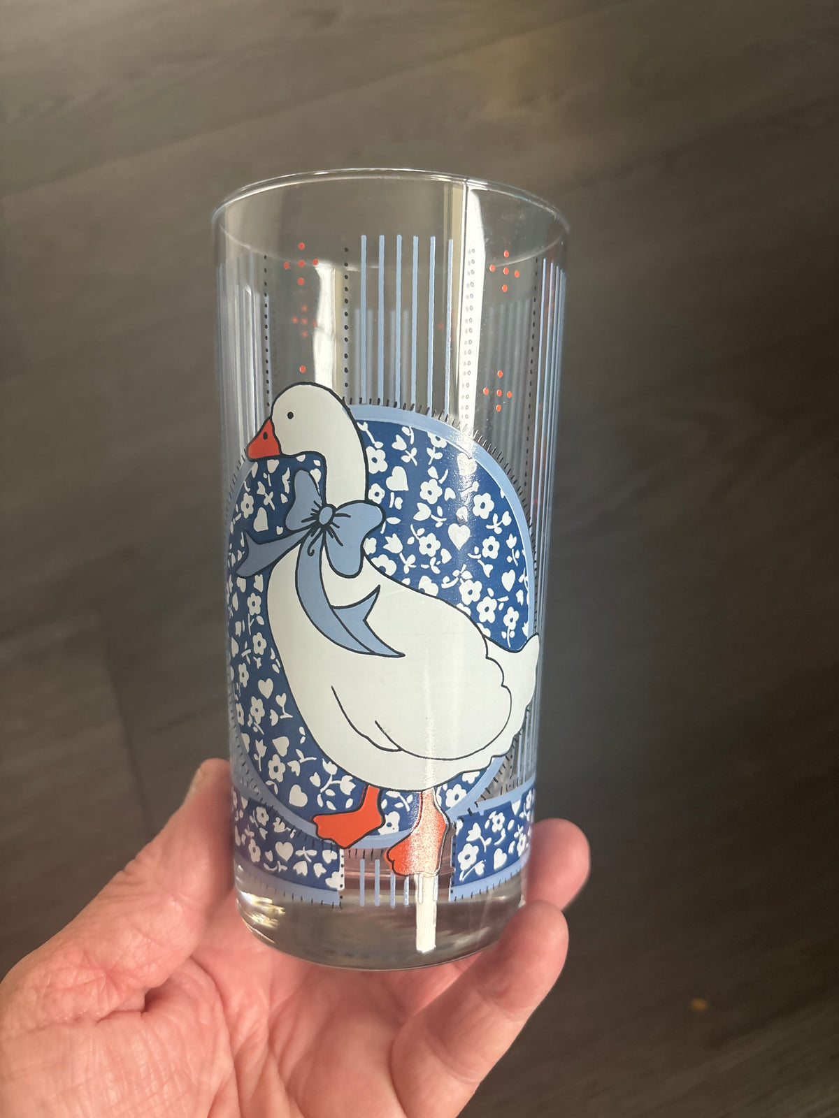 Vintage Porch Goose Glasses | Set of 4