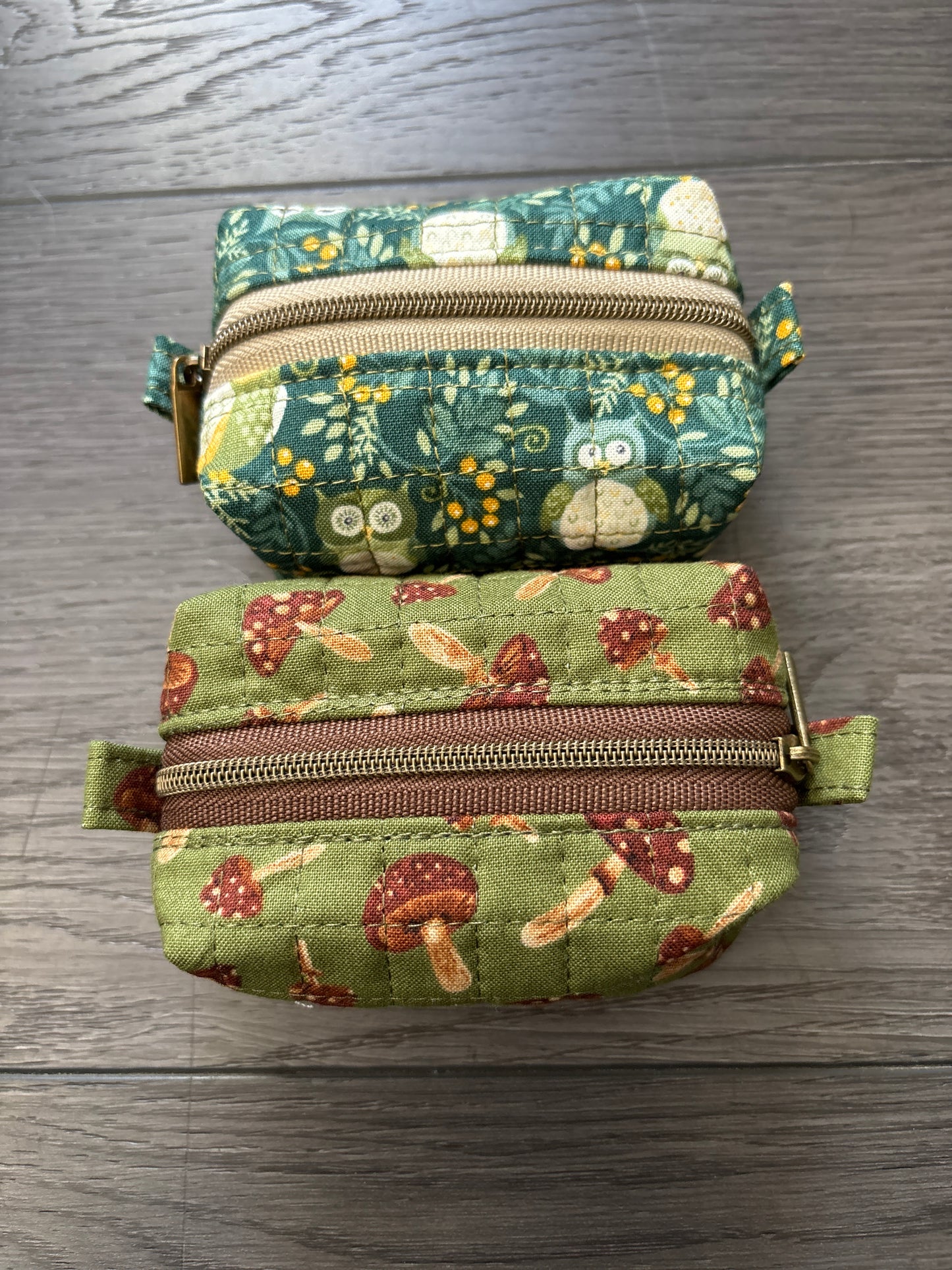 Hand Sewn Zippered Pouches