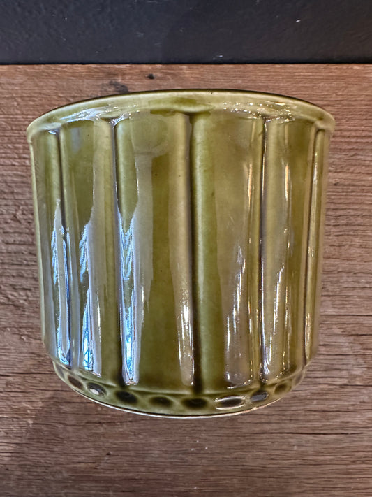 Vintage USA Olive Green Planter