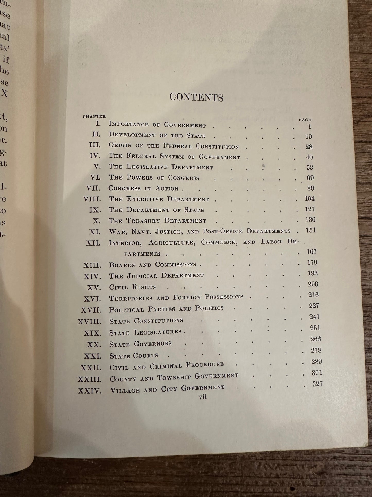 Antique Book ‘American Government’ ~ 1917