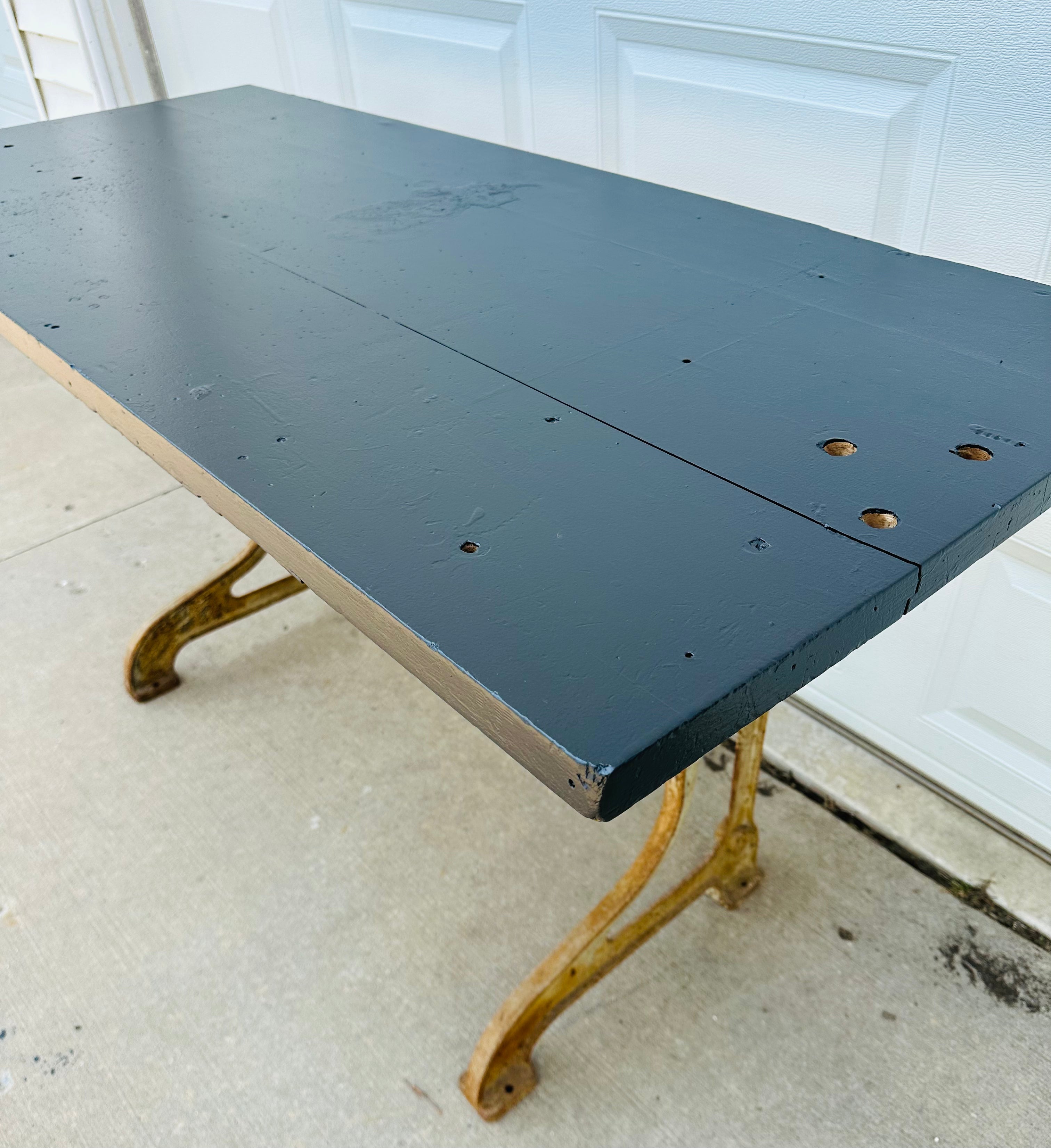 Black Painted Workbench