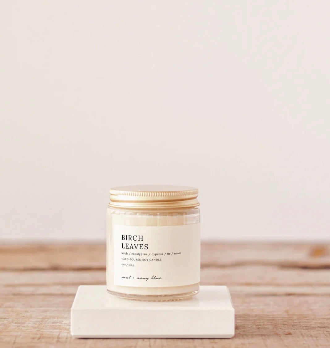 Birch Leaves Soy Candle