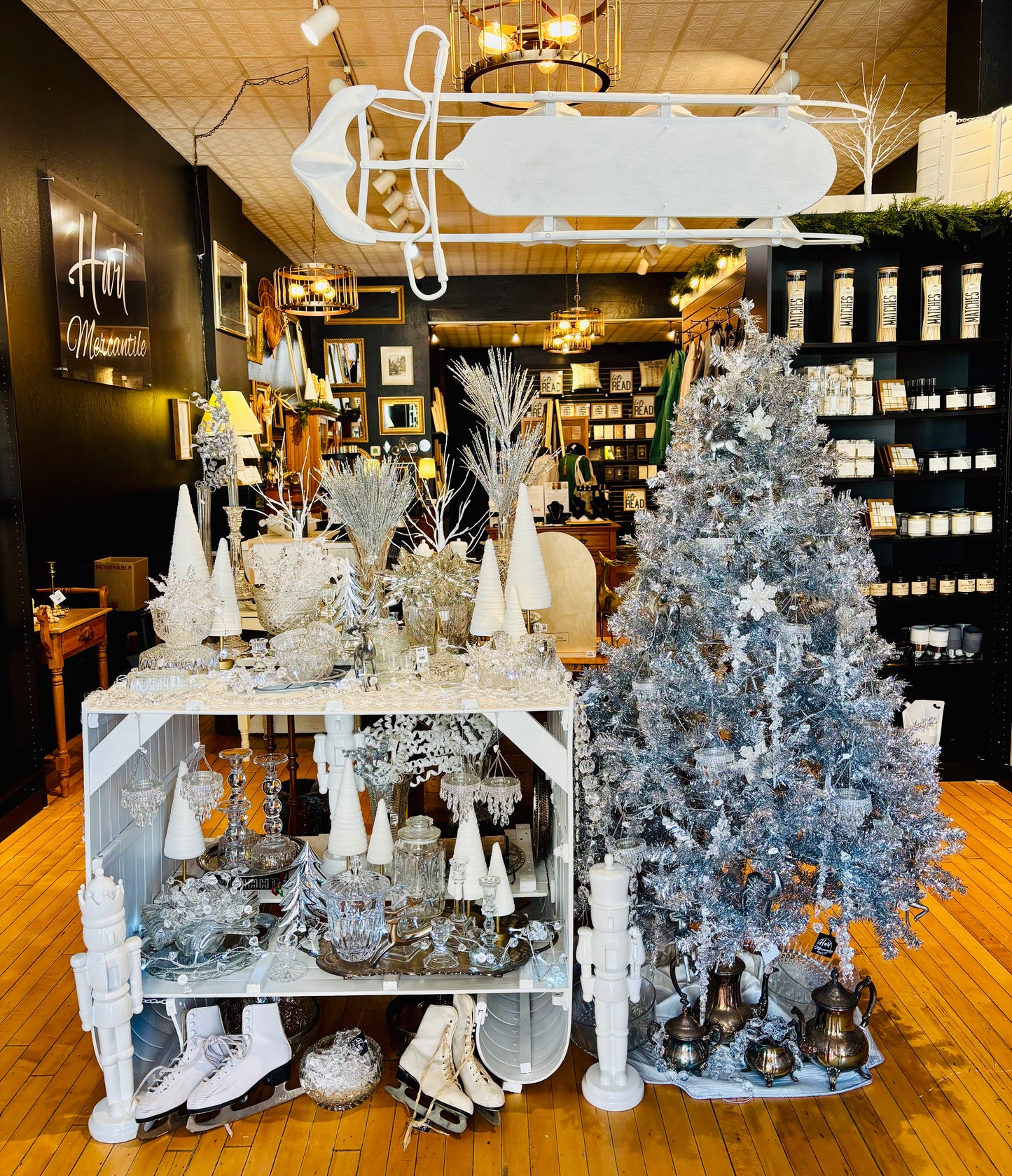 Painted Toboggan Display | SALE