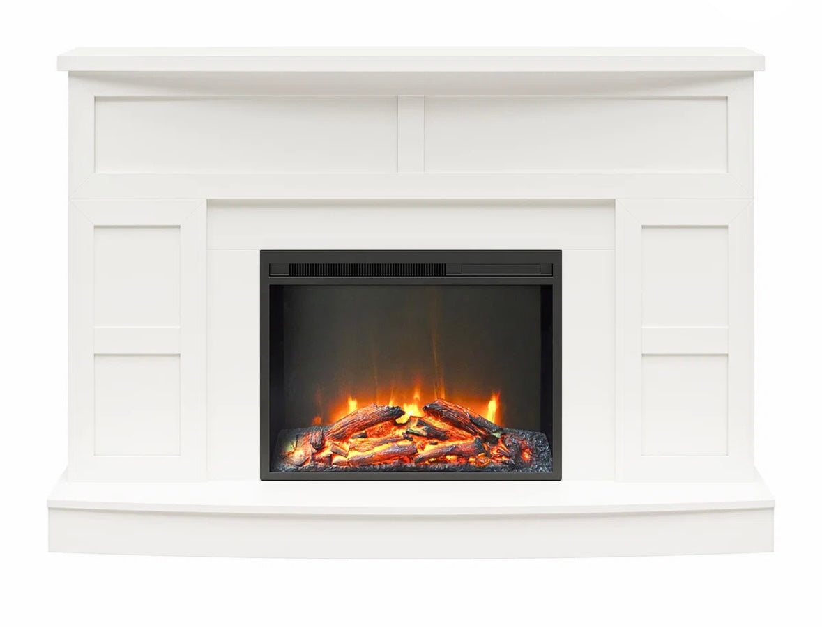 Fireplace Mantle With Electric Fireplace