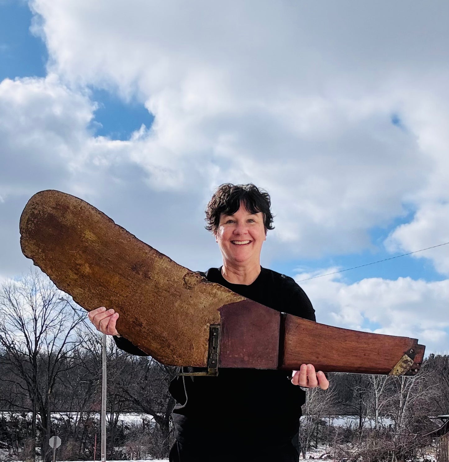 Antique Boat Rudder