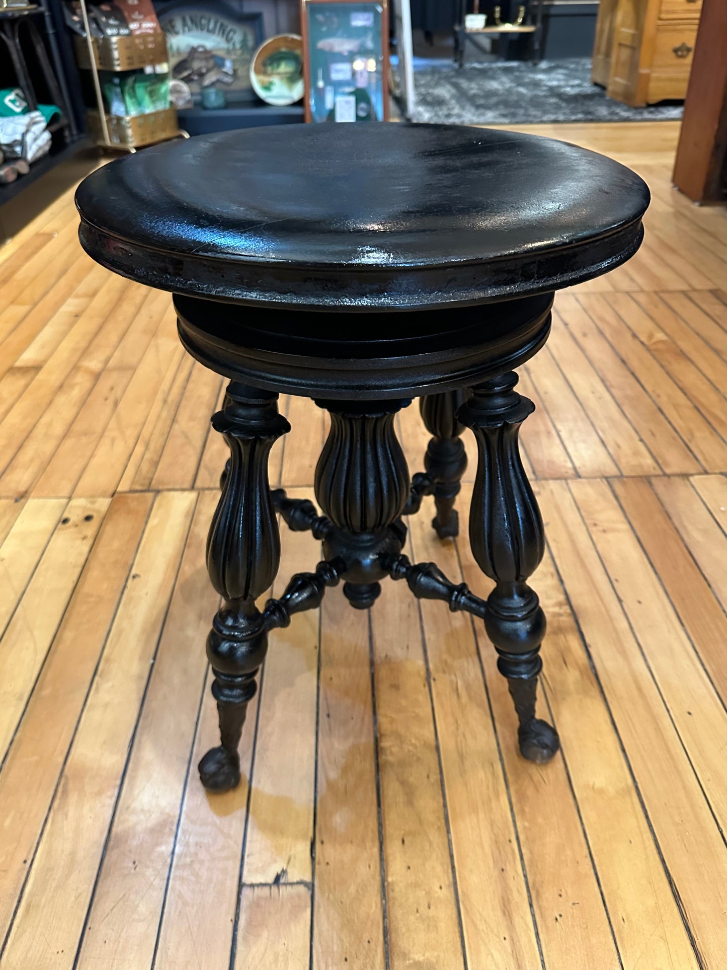 Antique Victorian Piano Stool