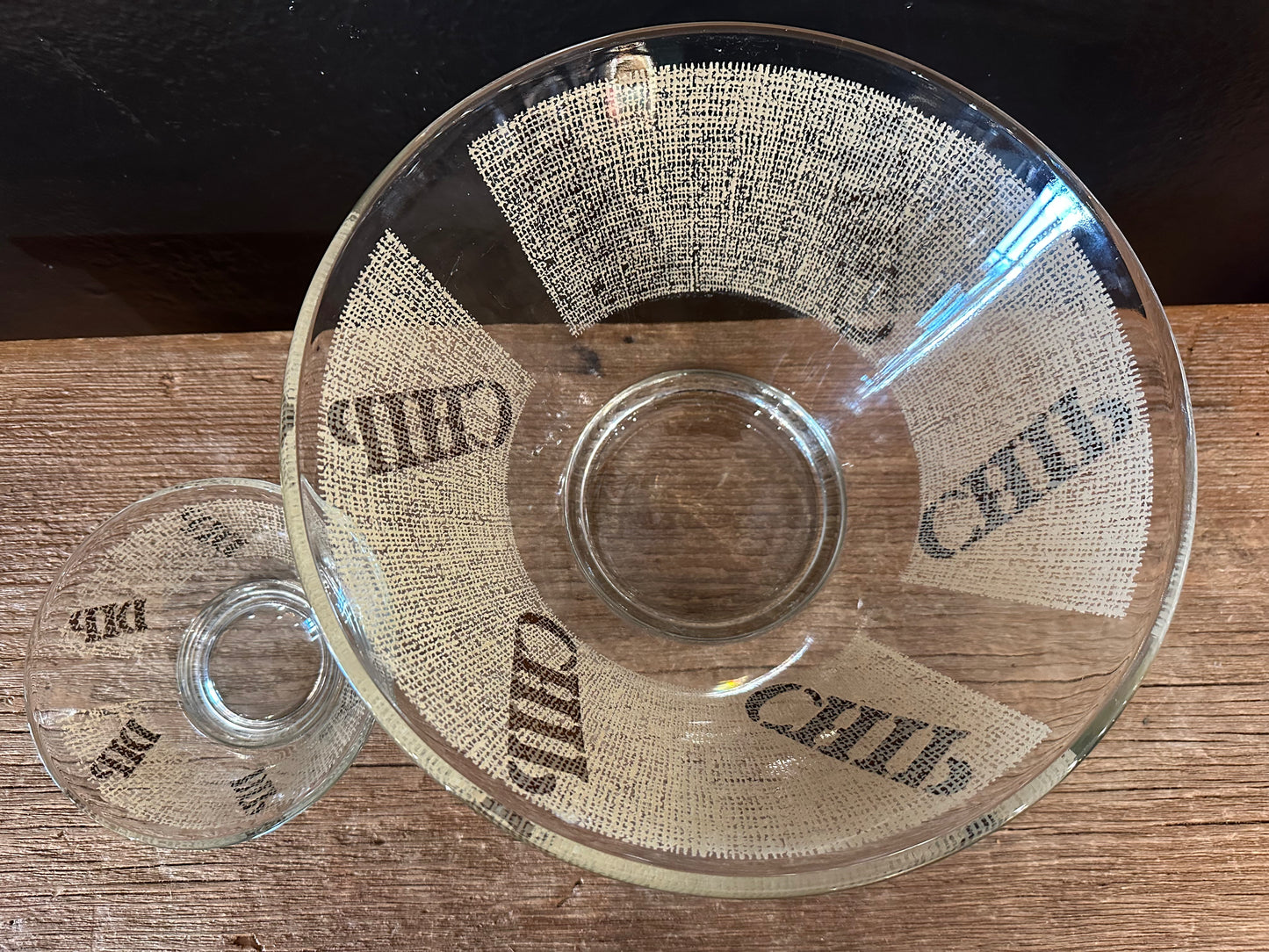MCM Chip & Dip Bowl Set