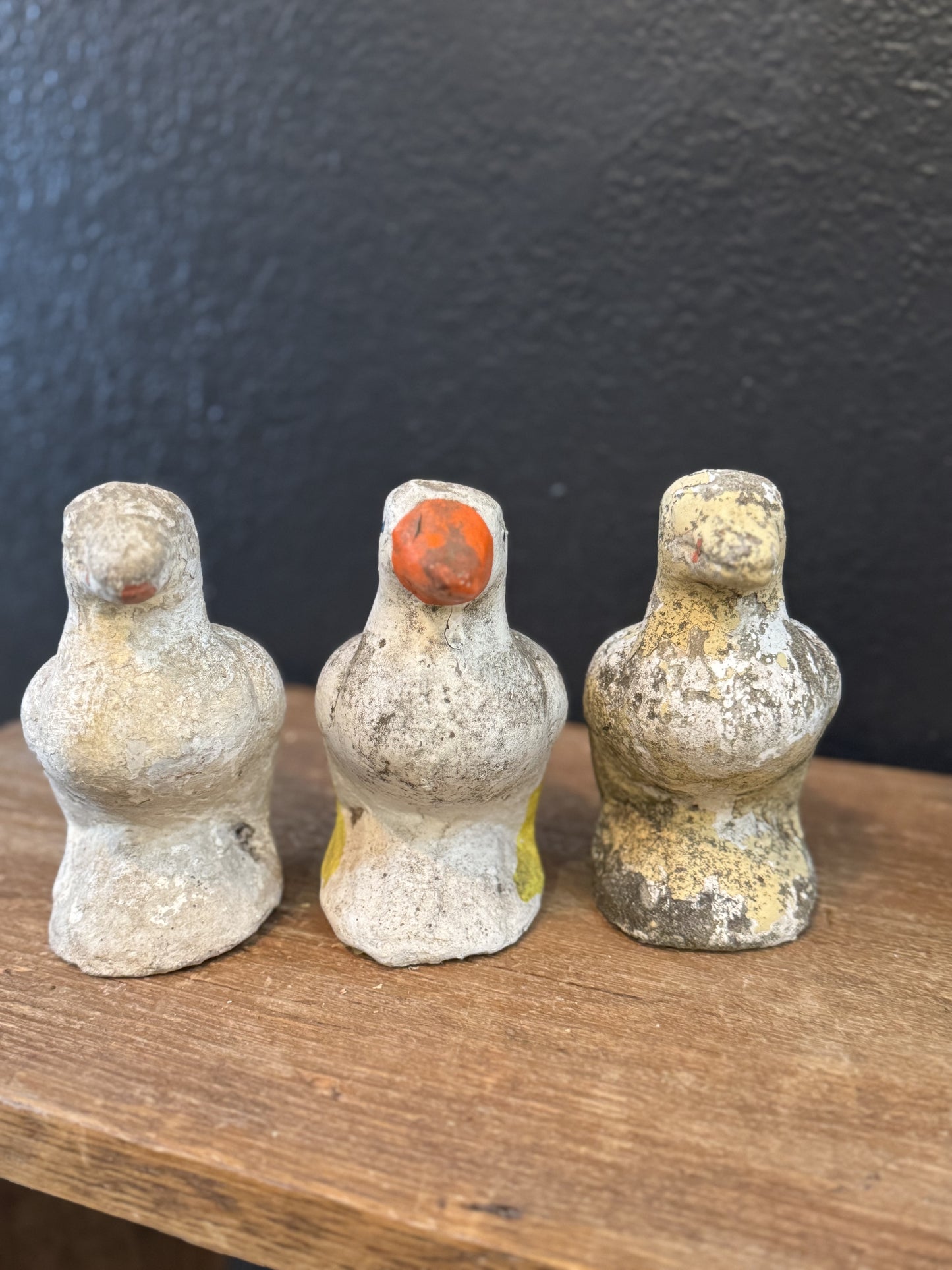 Vintage Concrete Duck + 3 Babies